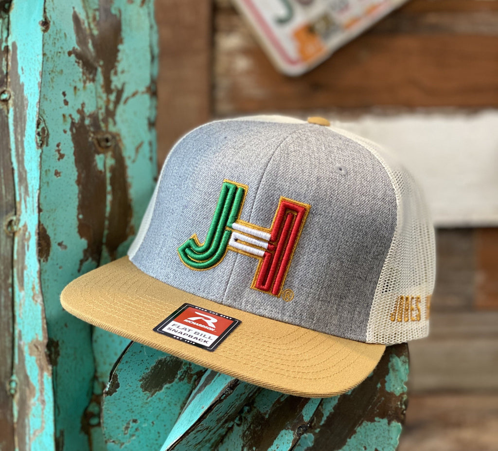 NEW 2021 Jobes Hats Trucker - Mustard/Gray Mexico JH (Limited Edition)-Jobe's Hats-Jobes Hats