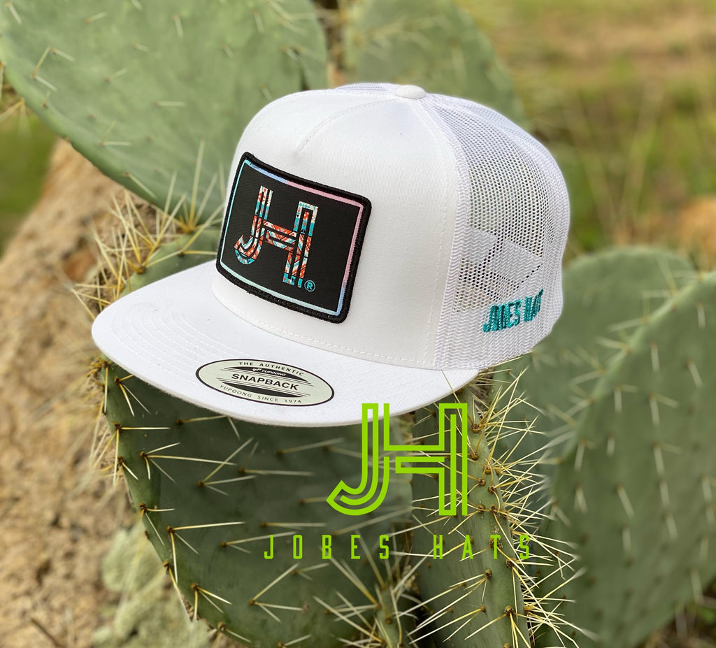 New 2021 Jobes Cap- All White JH Techno patch-Jobes Hats-Jobes Hats