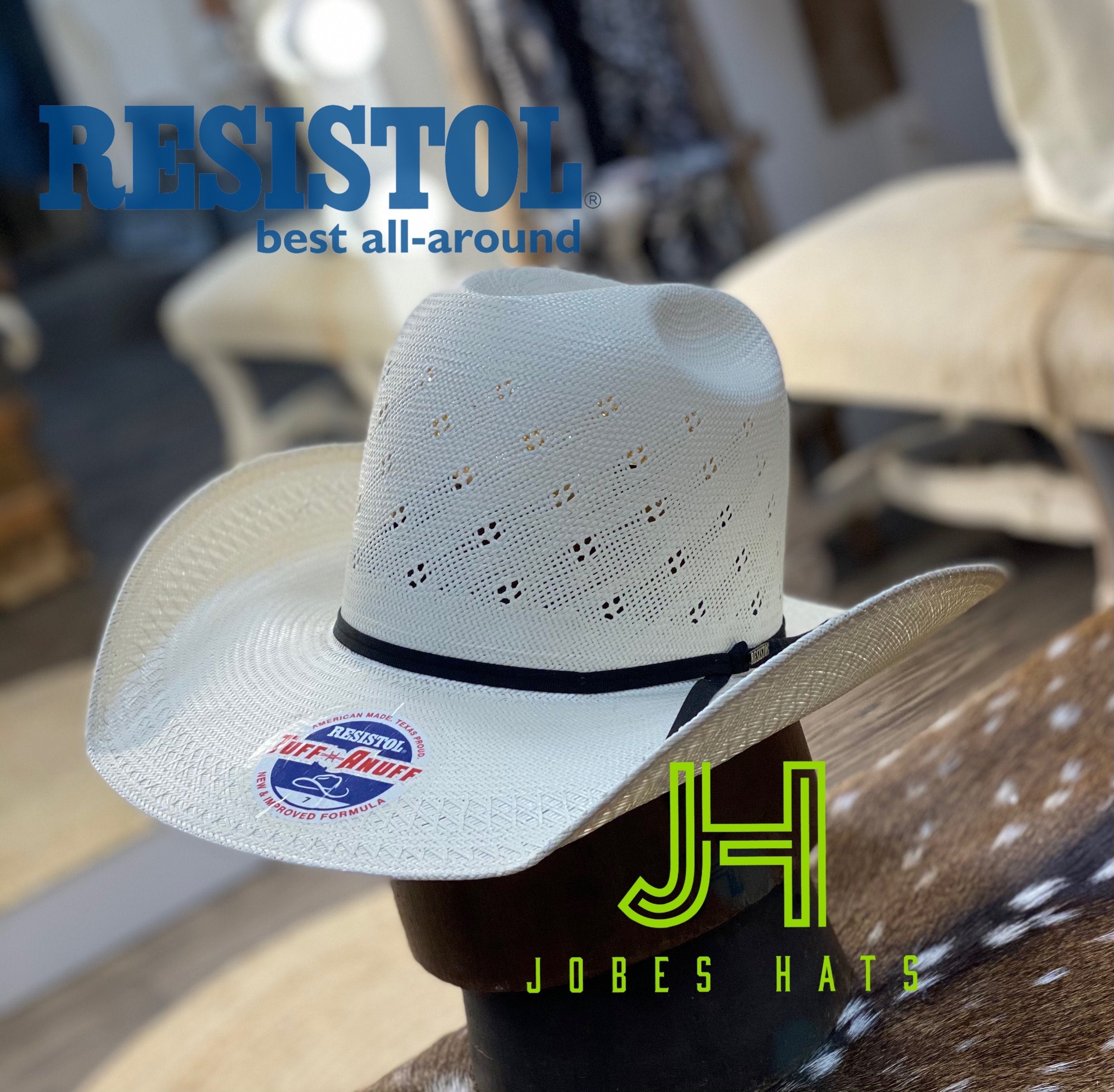 Resistol Straw Hat “Conley” 4” brim.-Resistol-Jobes Hats