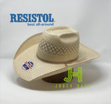 Resistol Straw Twin V L/O 4”1/4 brim