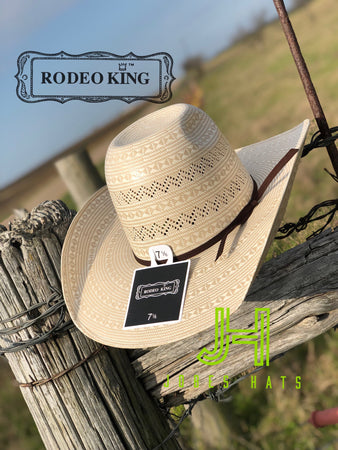 Rodeo King Straw - “Prime Time “ 4”1/4 brim - Jobes Hats