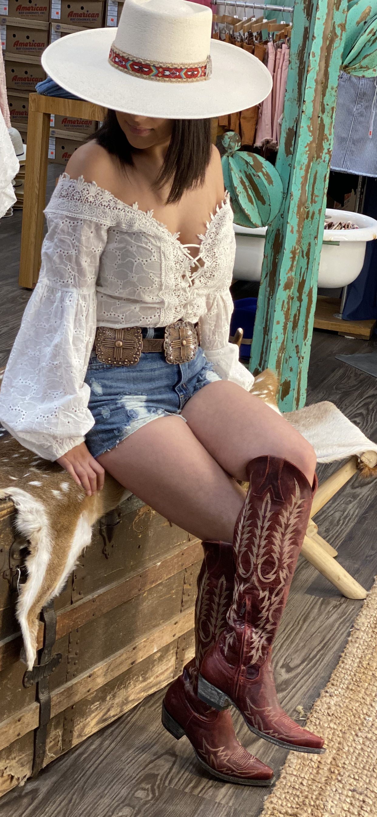 Women's Bronze Cross Concho - Jobes Hats