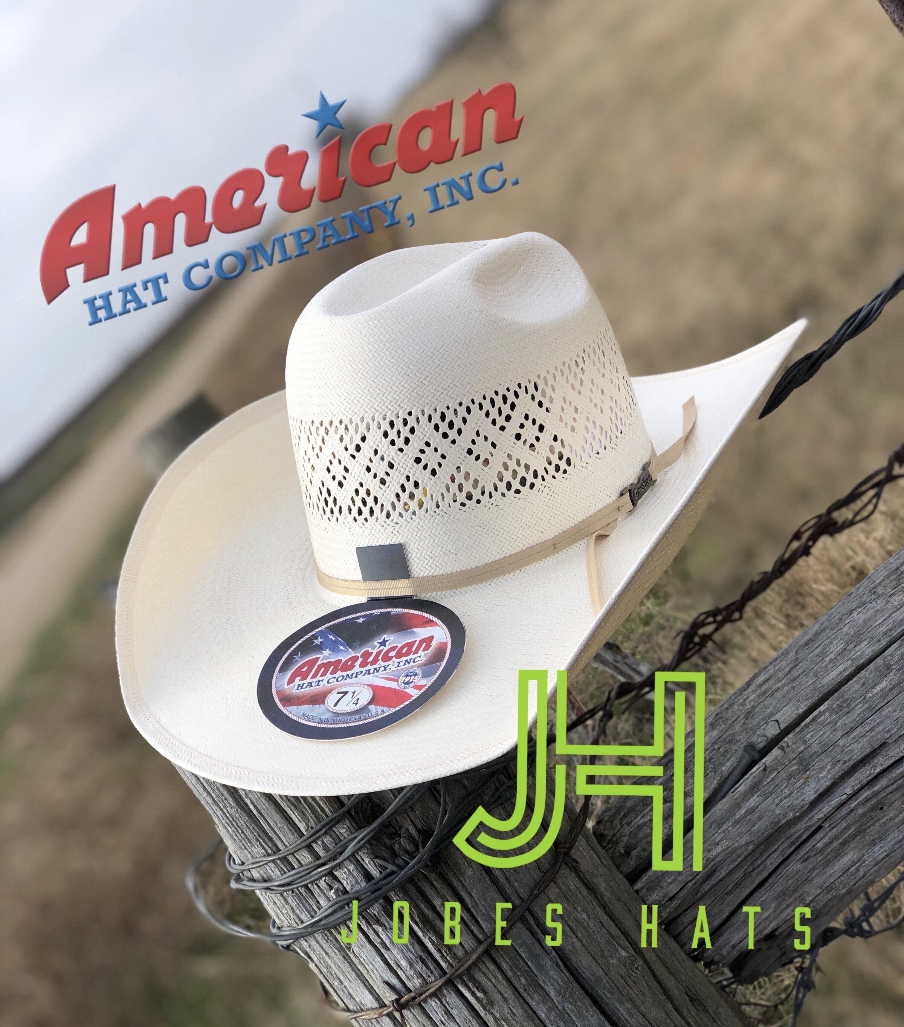 American Hat Co. Straw #8300  L/O 4" 1/4 Brim - Jobes Hats