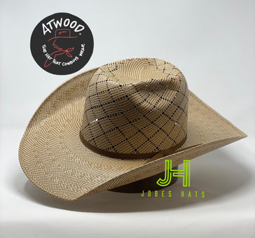 Atwood Straw “Northside” open crown 4”1/4 brim - Jobes Hats