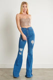 Aylin's Distressed Flare Pants