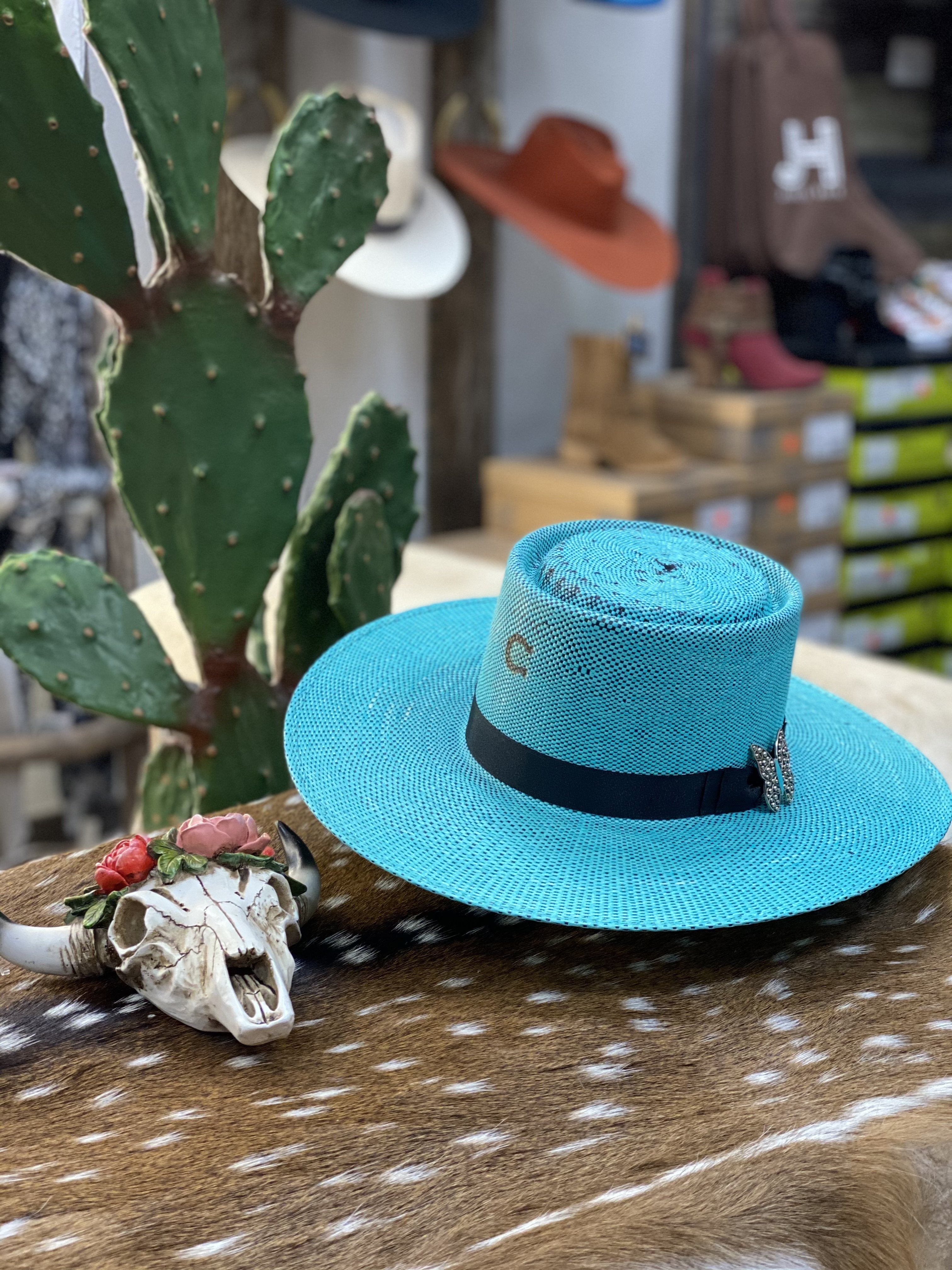 Charlie Horse Bucksnort Hat Charlie Horse Hats Teal Charlie Horse