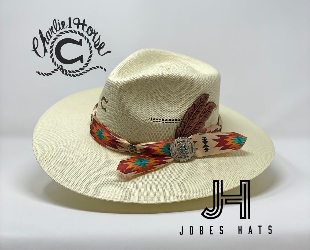Charlie 1 Horse “Navajo Natural” 3”3/4 Brim - Jobes Hats