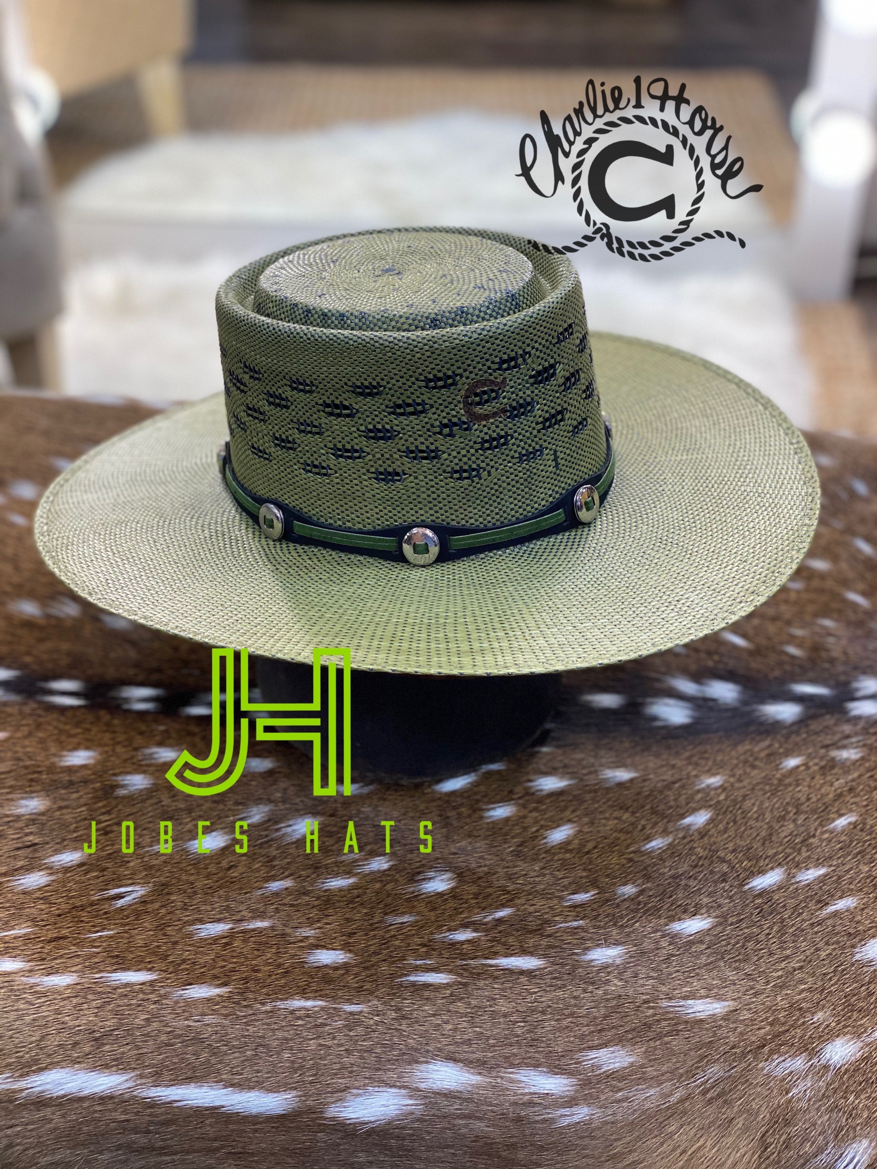 Charlie One Horse Straw “Palm Beach” 3”3/4 brim - Jobes Hats