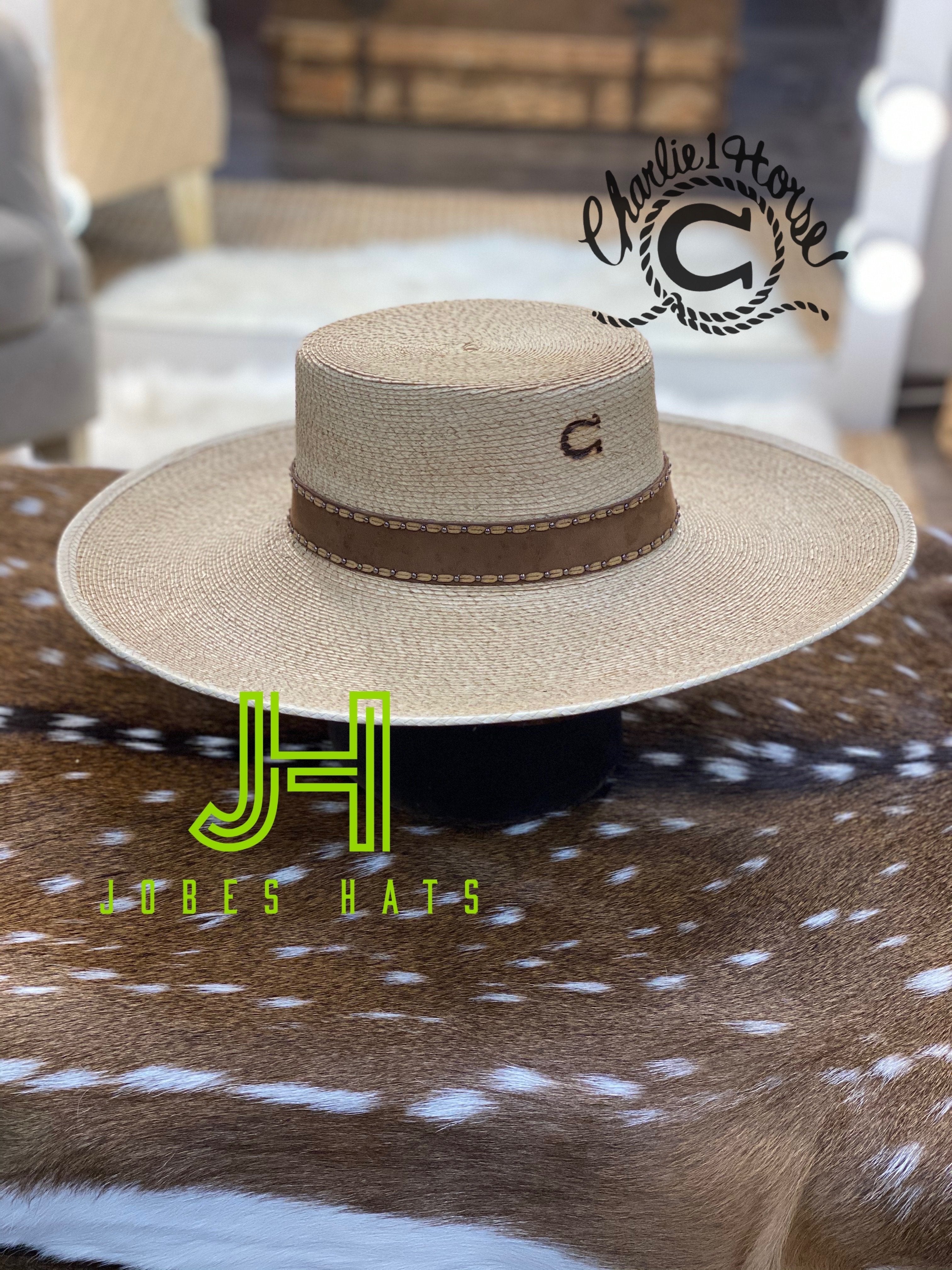 Charlie One Horse “Vaquera” Palm Leaf 5” brim - Jobes Hats