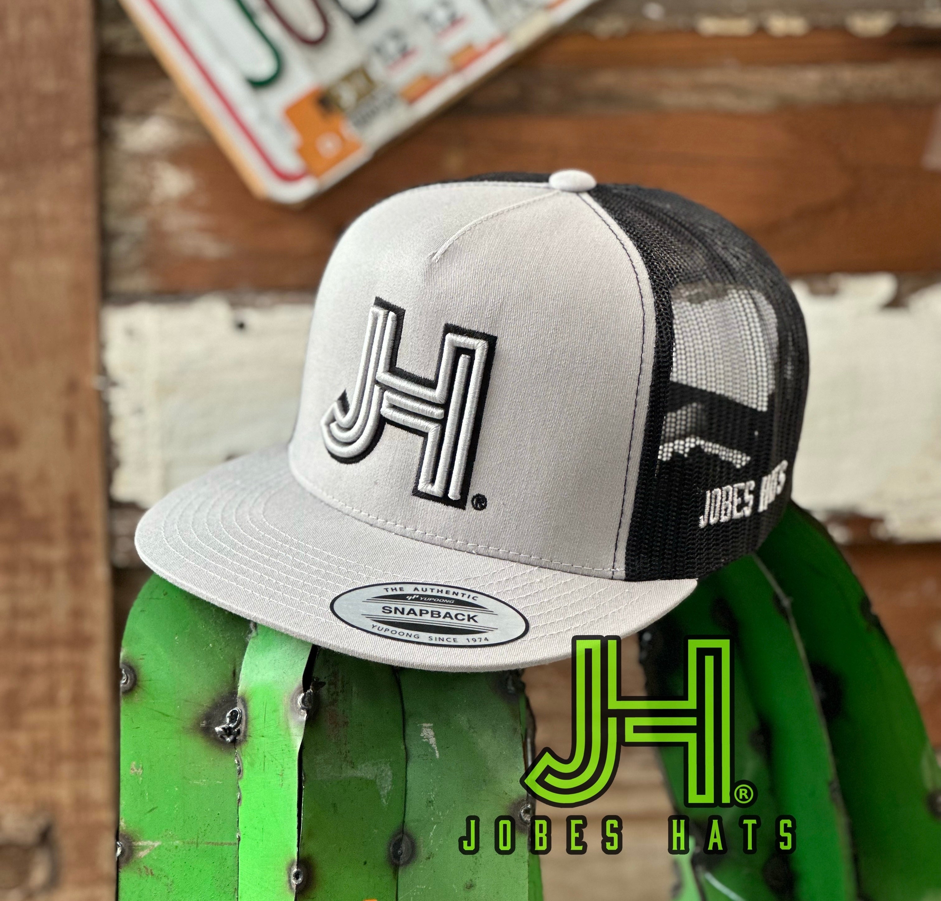 NEW 2023 Jobes Trucker Cap - Silver/Black 3D silver JH - Jobes Hats