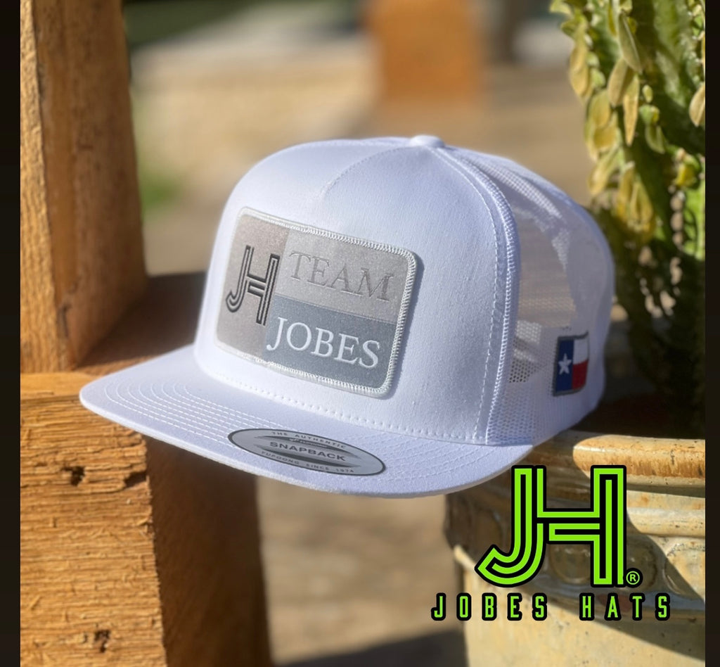 2022 Jobes Hats Trucker -All White Team Jobes white patch - Jobes Hats