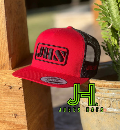 New 2022 Jobes Hats Trucker - Red/Black JHS 3D - Jobes Hats