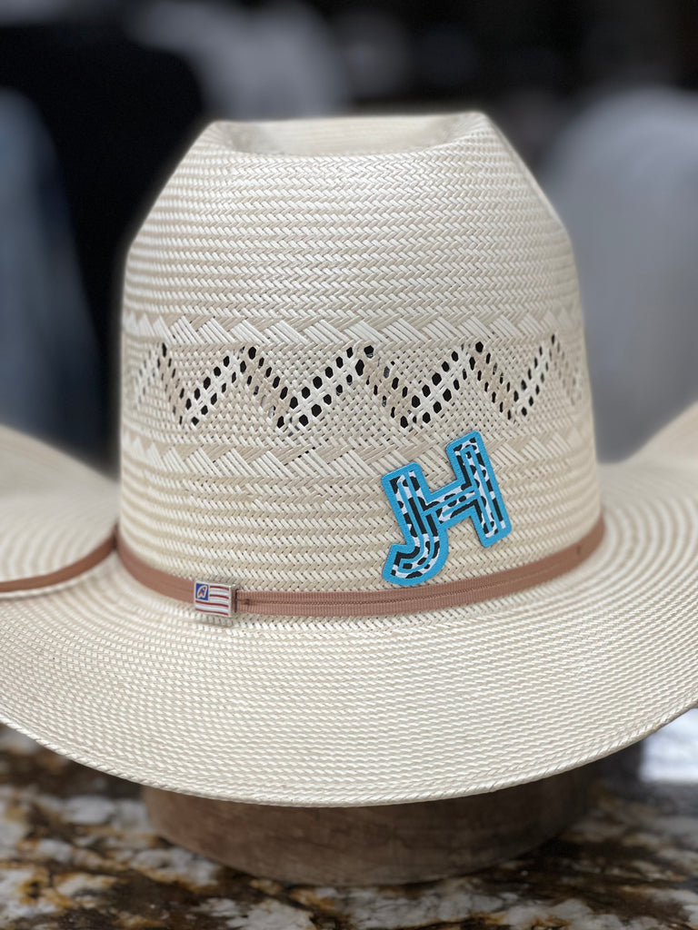 2022 Jobes Hats - patch/sticker - Turquoise cow print - Jobes Hats