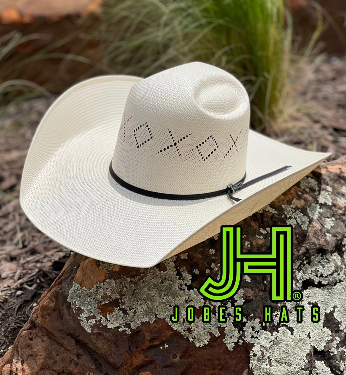Twister Hat “XOXO” 5” Brim  (comes open and flat) - Jobes Hats