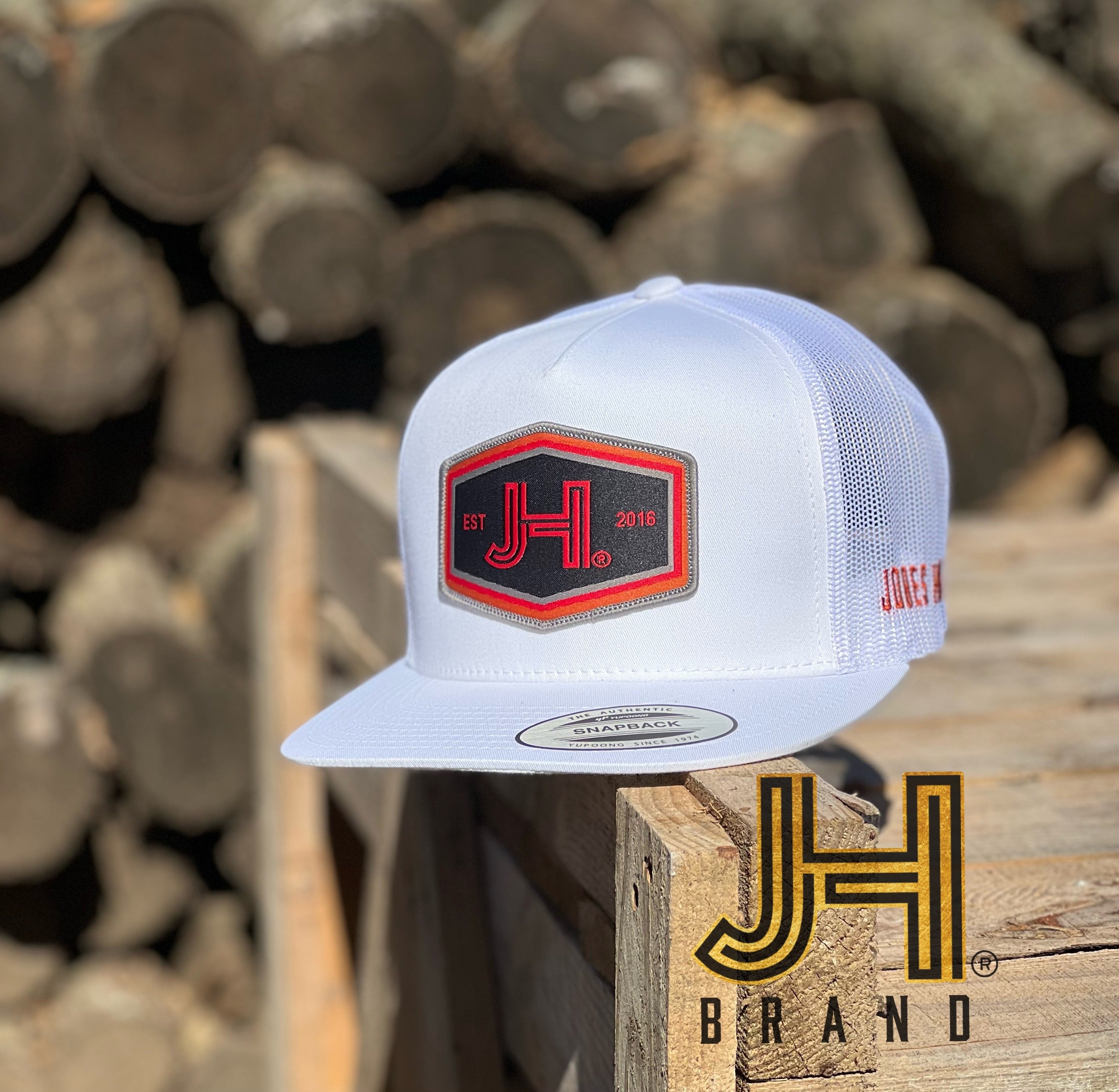 New 2022 Jobes Hats Trucker cap -All White Black Widow patch - Jobes Hats