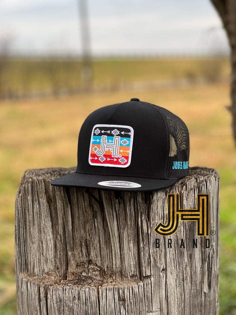 New 2022 Jobes Trucker Cap- All Black Arrow Patch - Jobes Hats