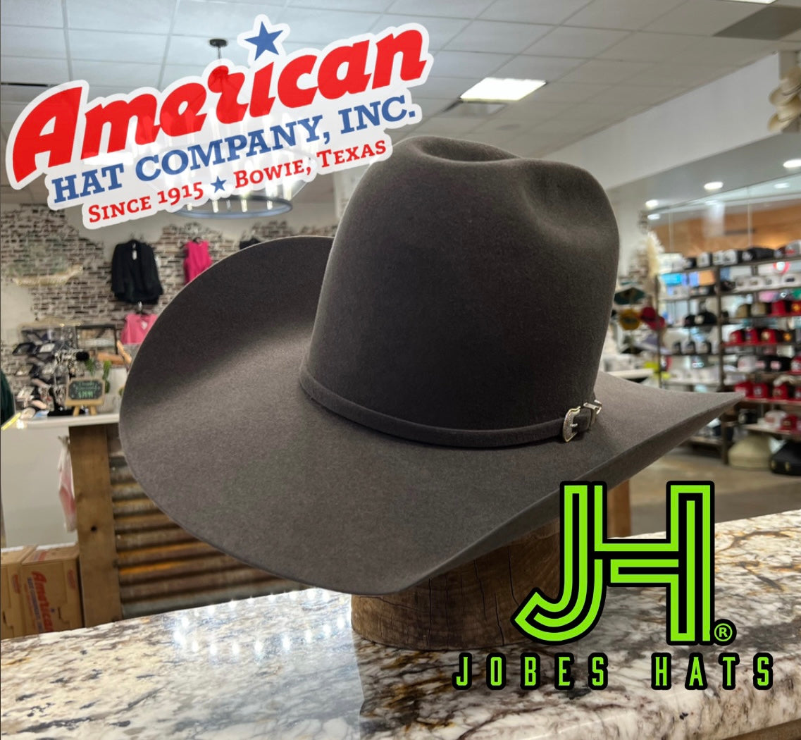 American Hat Co Felt 10X Steel 7” Tall Crown 4" 1/4 Brim - Jobes Hats