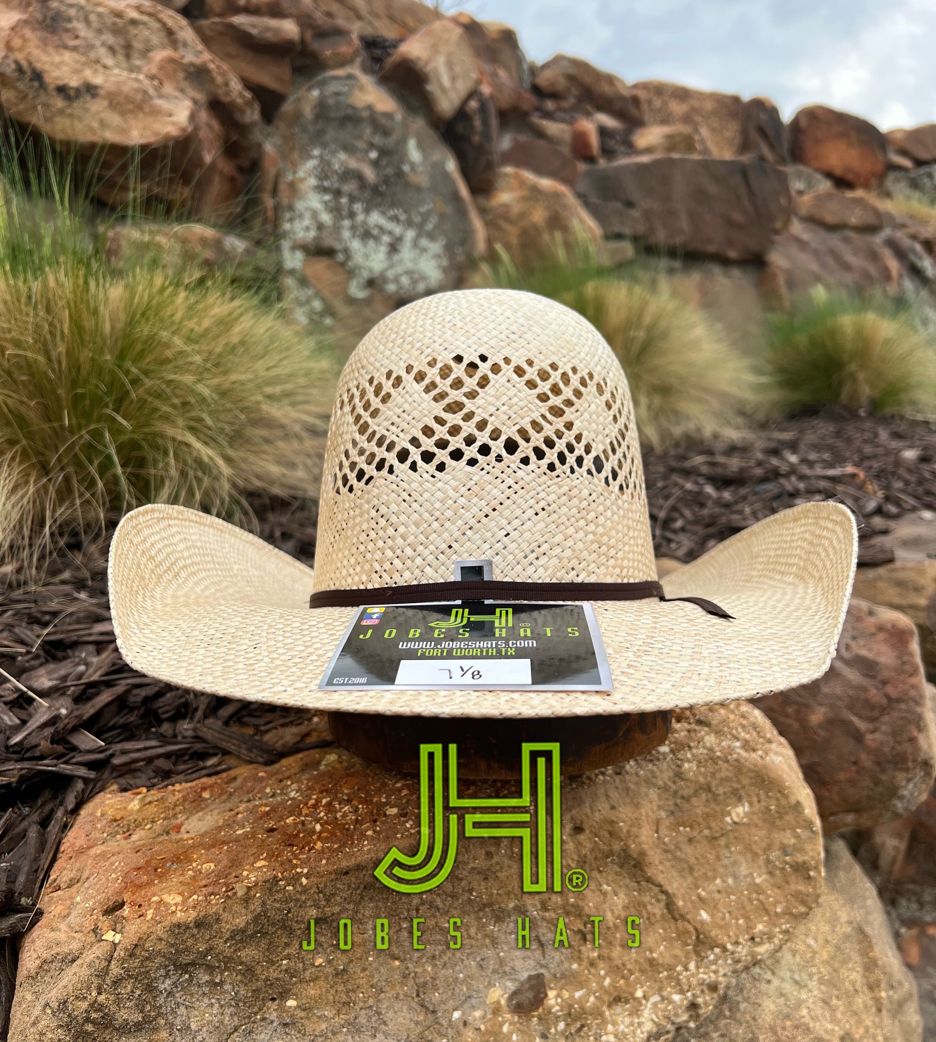 2022 Jobes Hats Straw Hat “Sisal Gold” 4” Brim (Comes open and flat) - Jobes Hats