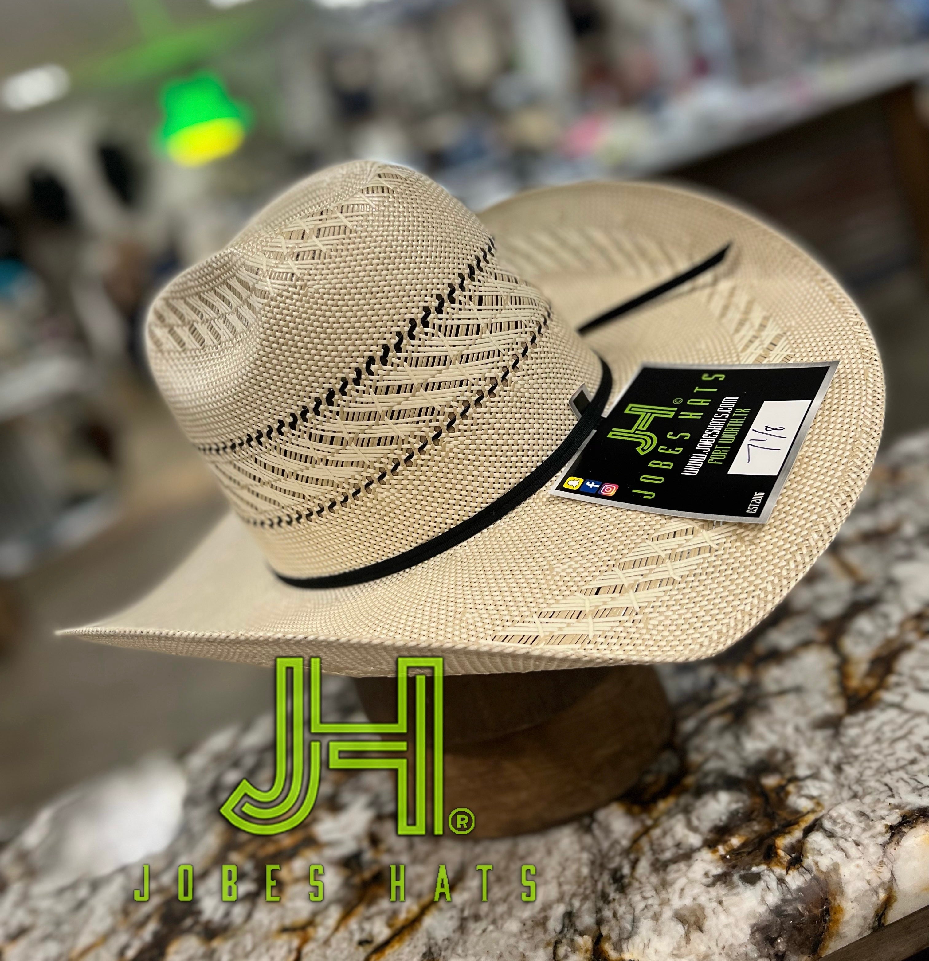 2022 Jobes Hats Straw Hat “Londres” 4”1/4 Brim (Comes open and flat) - Jobes Hats