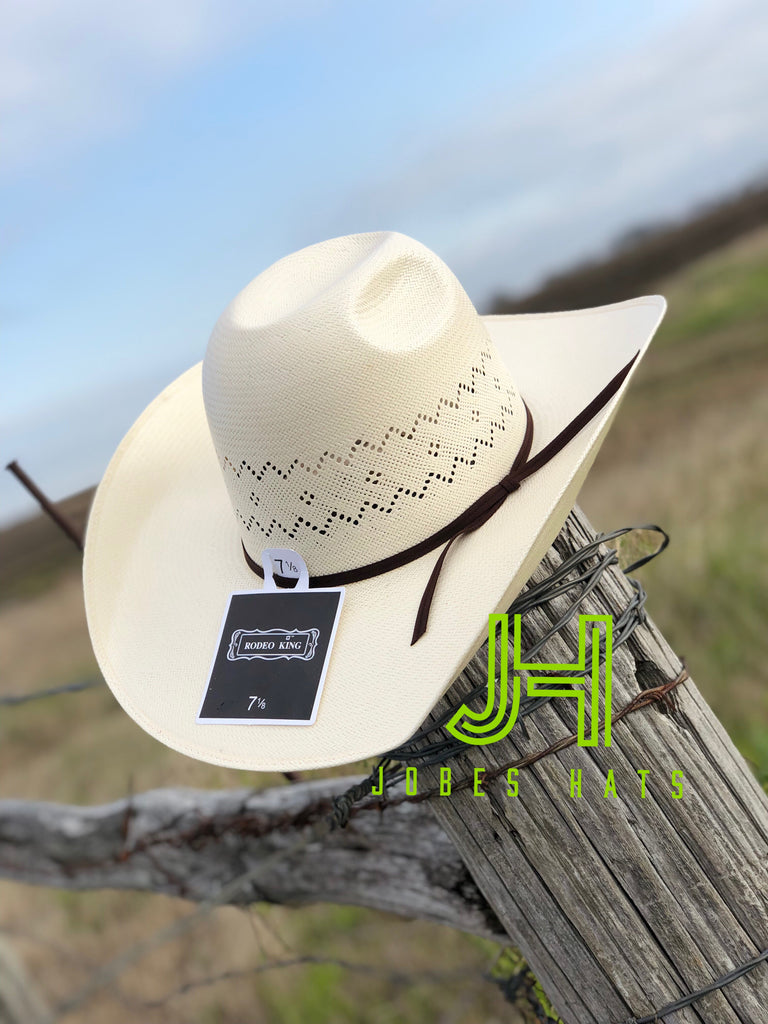 Rodeo King Straw - “Aztec“ 4”1/4 brim - Jobes Hats