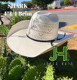 2022 Jobes Hats Straw Hat “Shark” 4”1/4 Brim (Comes open and flat)