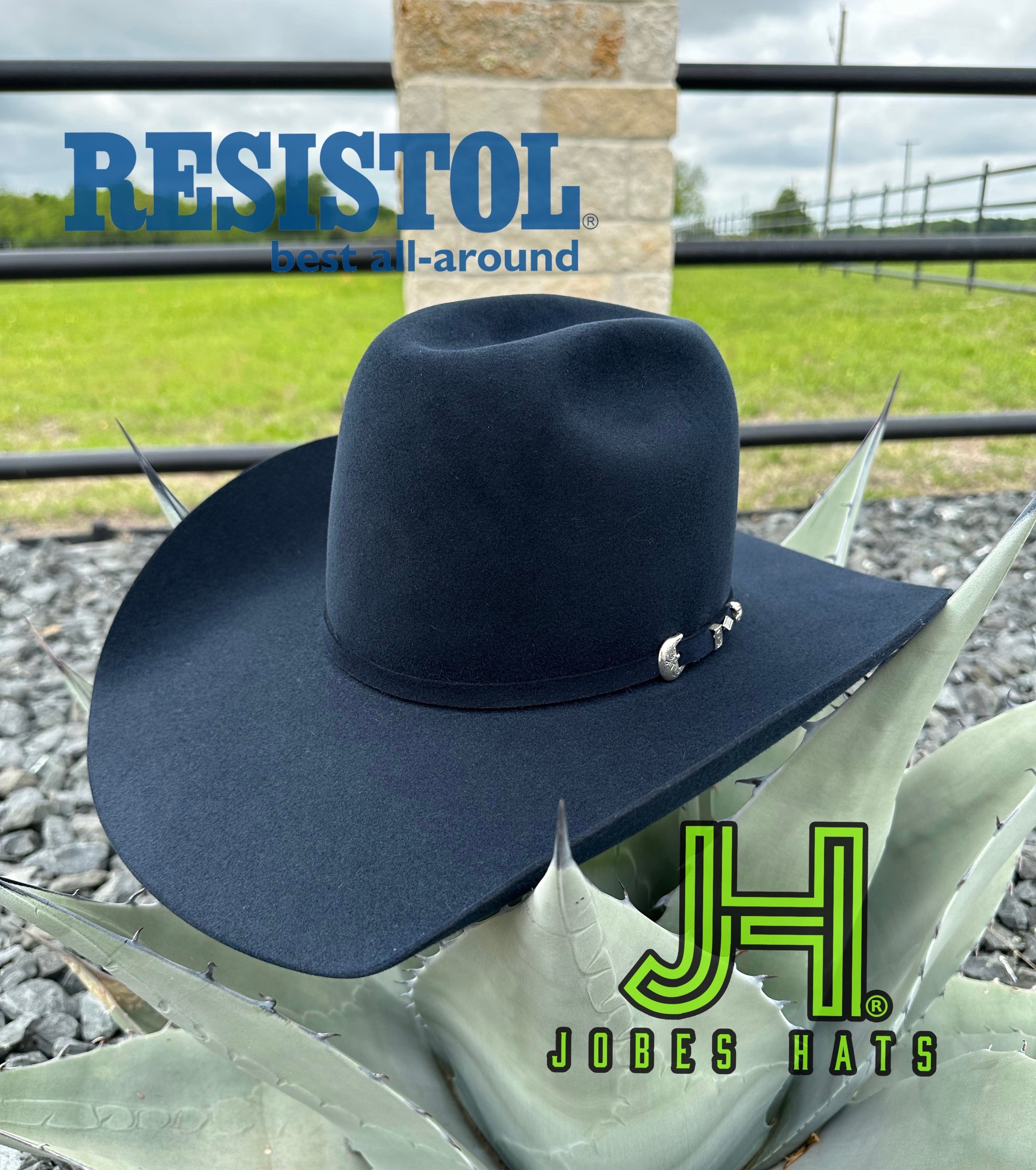 New Resistol 6X Navy 4’’1/4 Brim - Jobes Hats