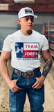 White Team Jobes Mens T-shirt