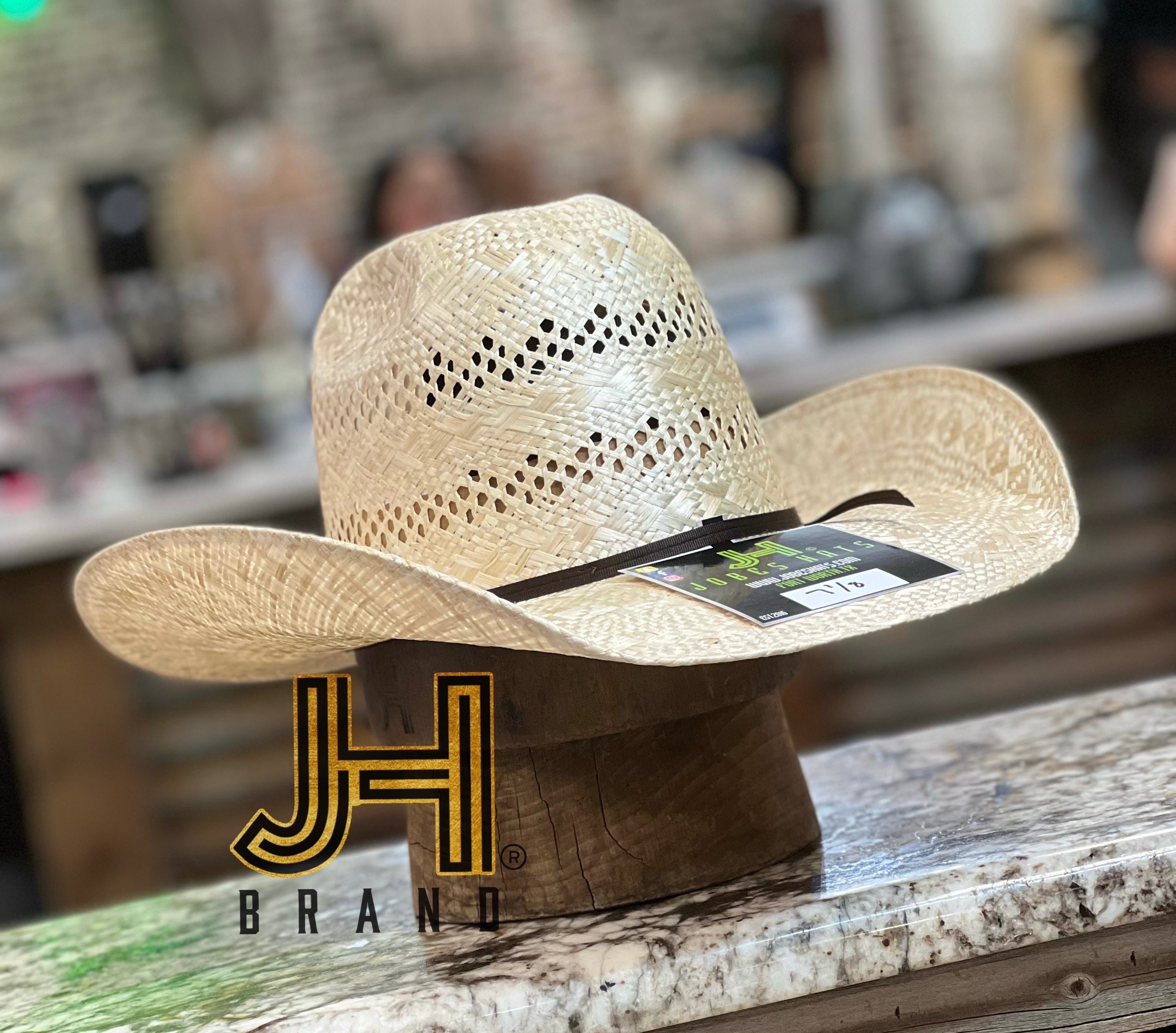 2022 Jobes Hats Straw Sisal Hat “Desert” 4”1/4 Brim (Comes open and flat) - Jobes Hats