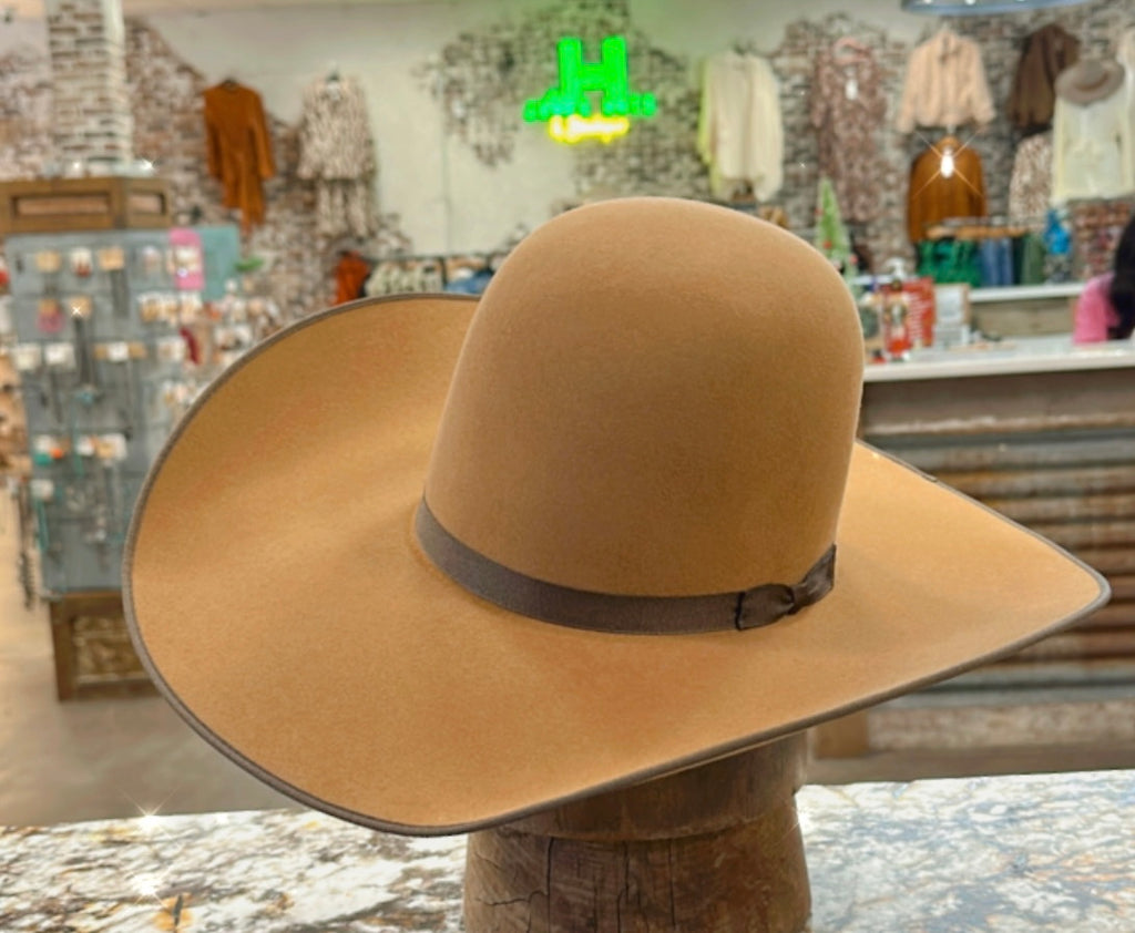 6X Serratelli Sand L/O with Boung Edge 4’’ 1/2 Brim - Jobes Hats