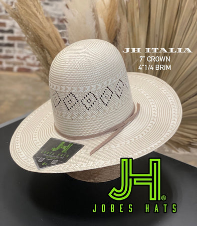 2022 JH Italia Open 7” Tall Crown 4”1/4 brim - Jobes Hats