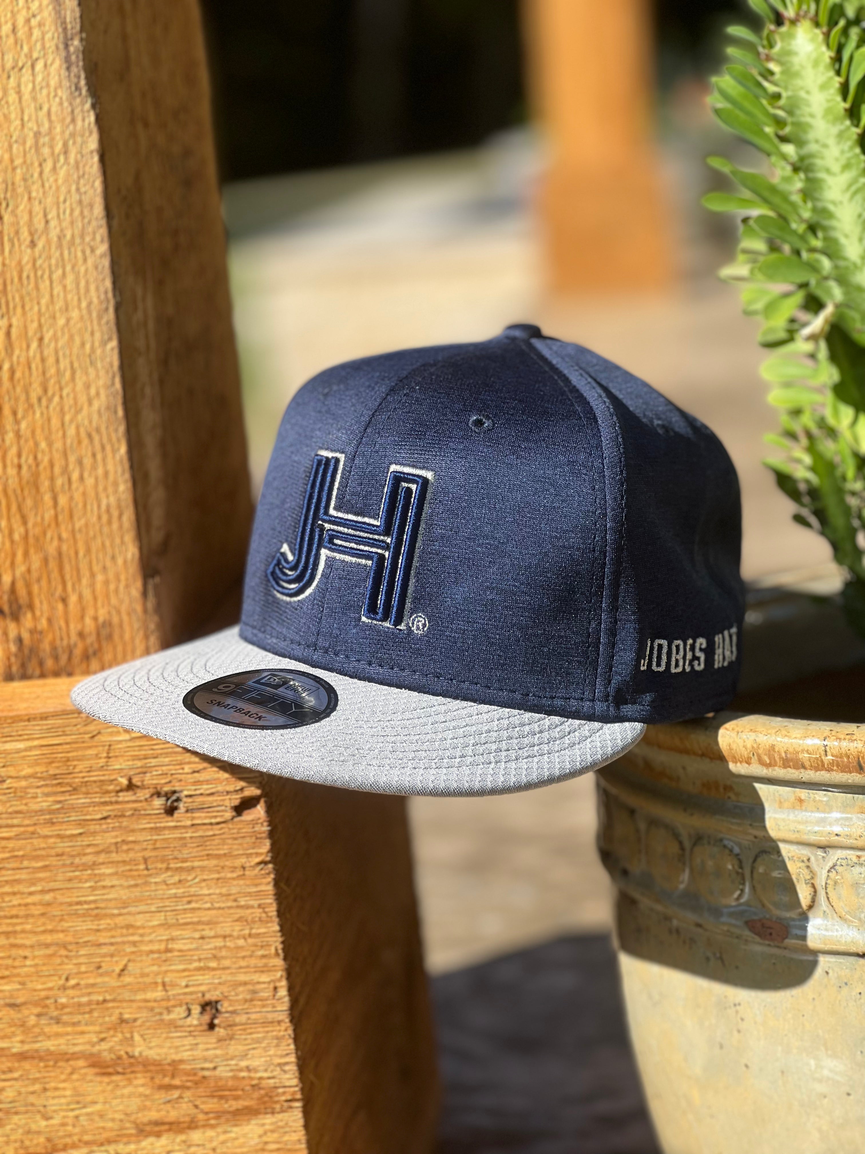 New 2022 Jobes Hats Trucker - All Navy/ JH 3D Navy silver outline (Vaqueros edition) - Jobes Hats