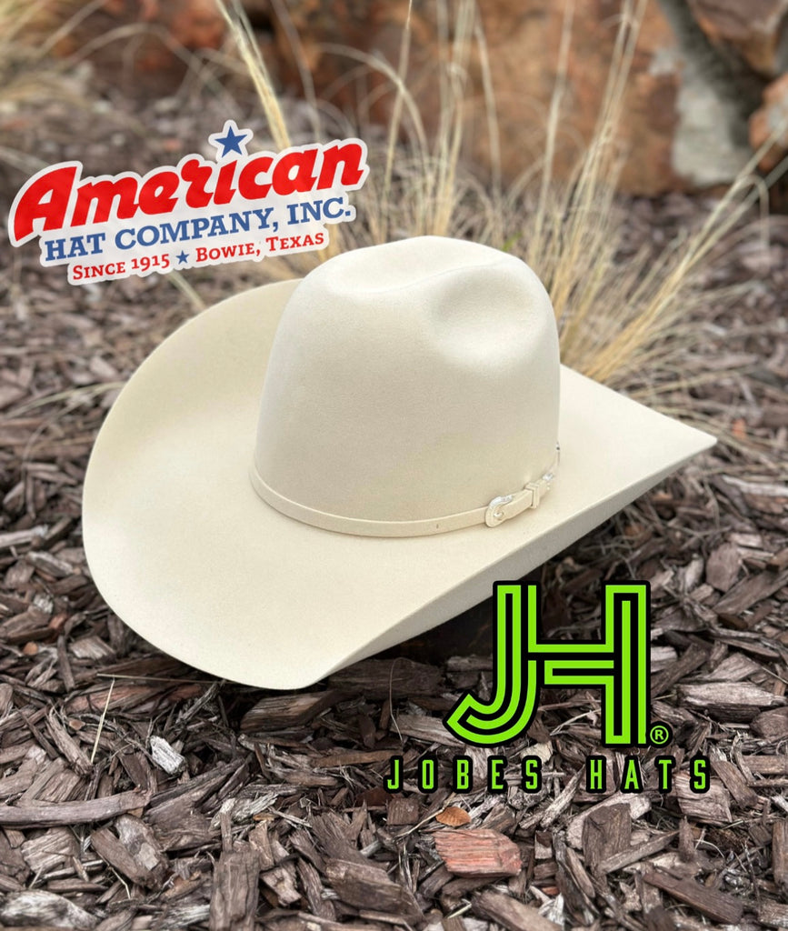 American Hat Co Felt 7X Bone 4" 1/4 Brim - Jobes Hats