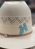 2022 Jobes Hats - patch/sticker - Turquoise/Red Aztec