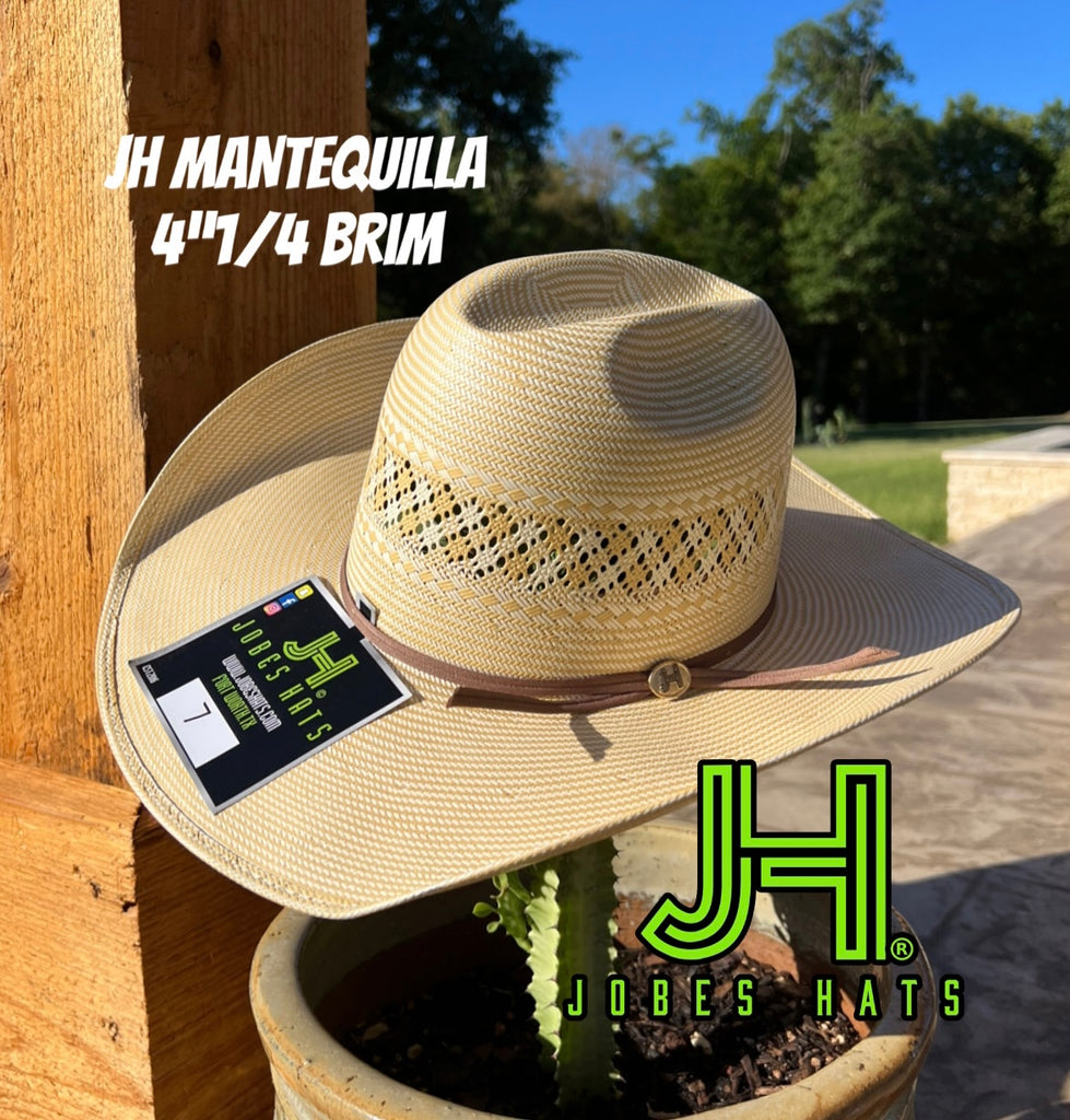 New 2022 Jobes Hats Straw Hat “Mantequilla” 4”1/4 brim - Jobes Hats