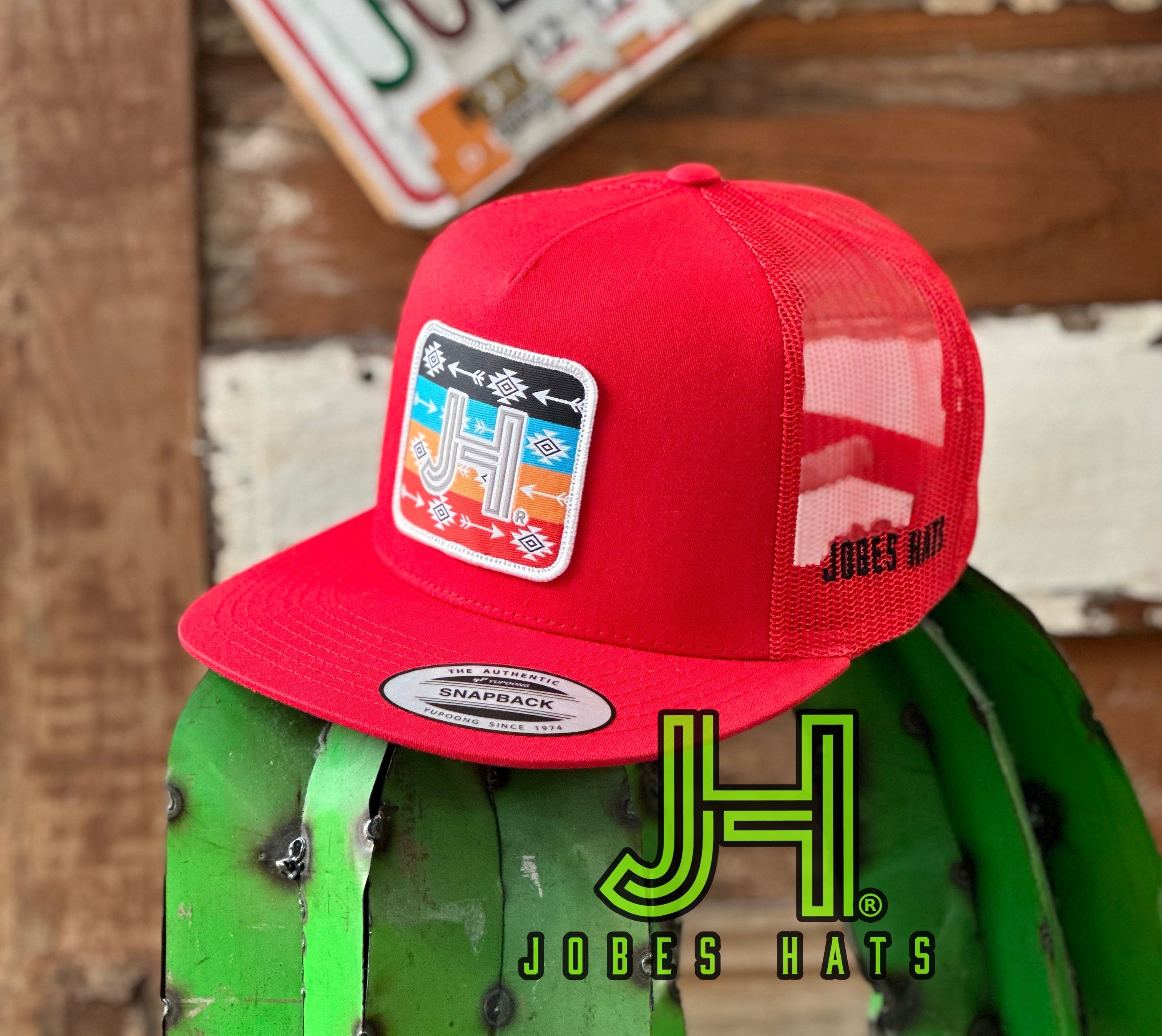 NEW 2023 Jobes Trucker Cap - All Red Arrow Patch - Jobes Hats
