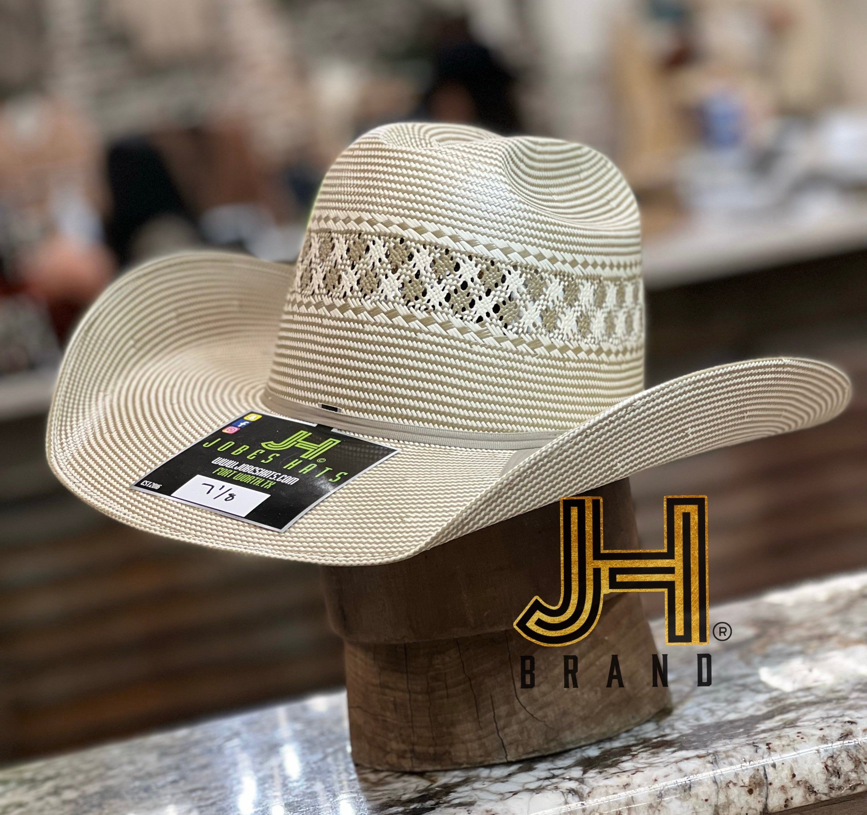 2022 Jobes Hats Straw Hat “Caramelo” 4”1/4 Brim (Comes open and flat) - Jobes Hats