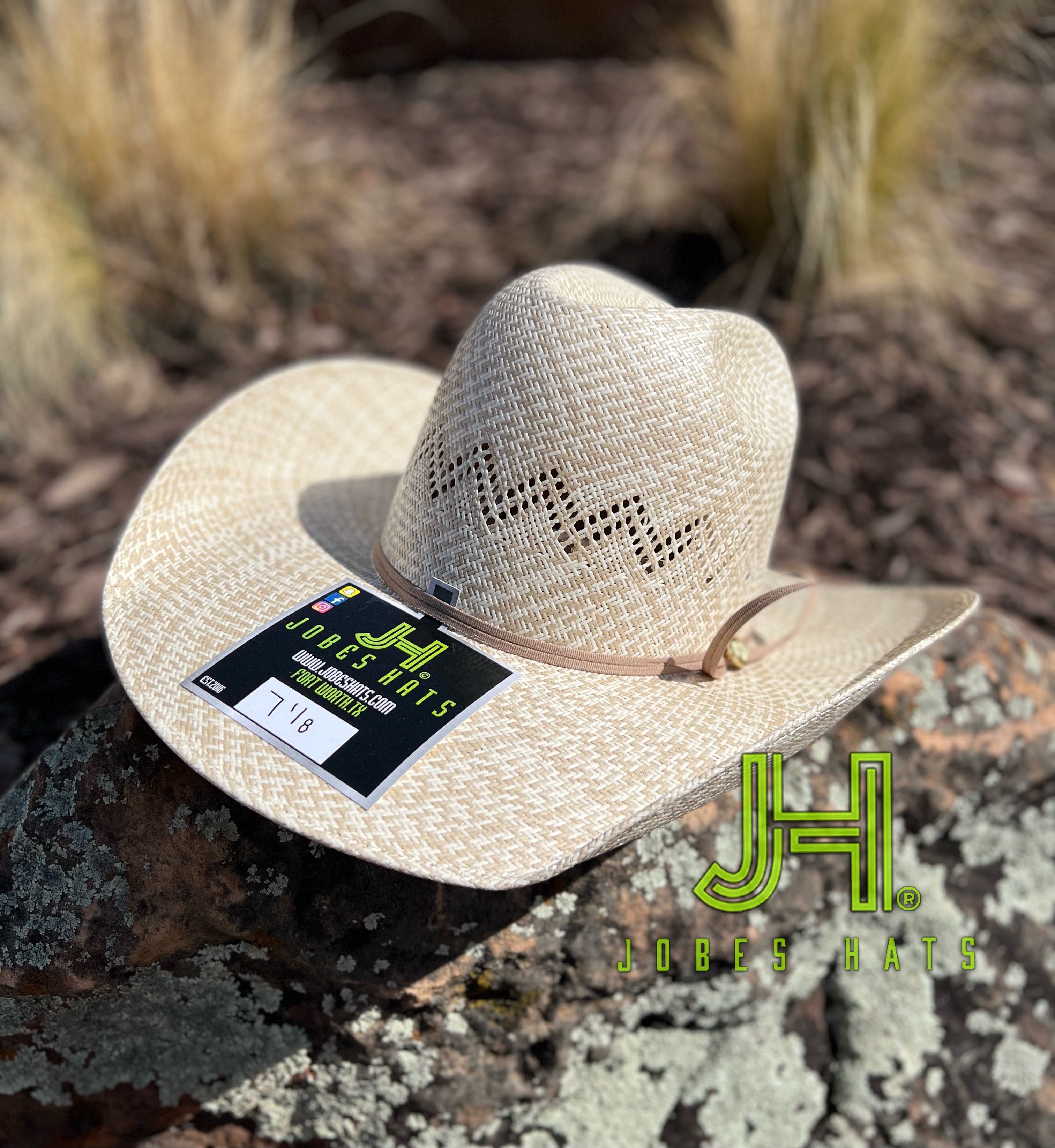 2022 Jobes Hats Straw Hat “Villa” 4”1/4 Brim (Comes open and flat) - Jobes Hats