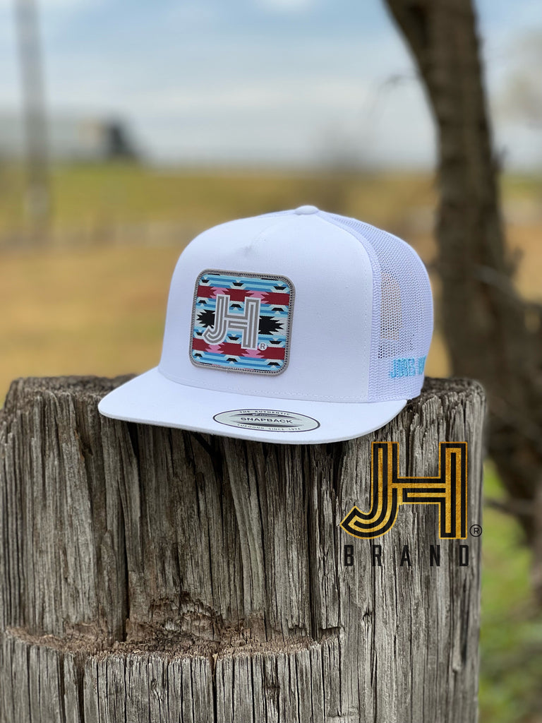 New 2022 Jobes Trucker Cap-  All White JH Candy Patch - Jobes Hats