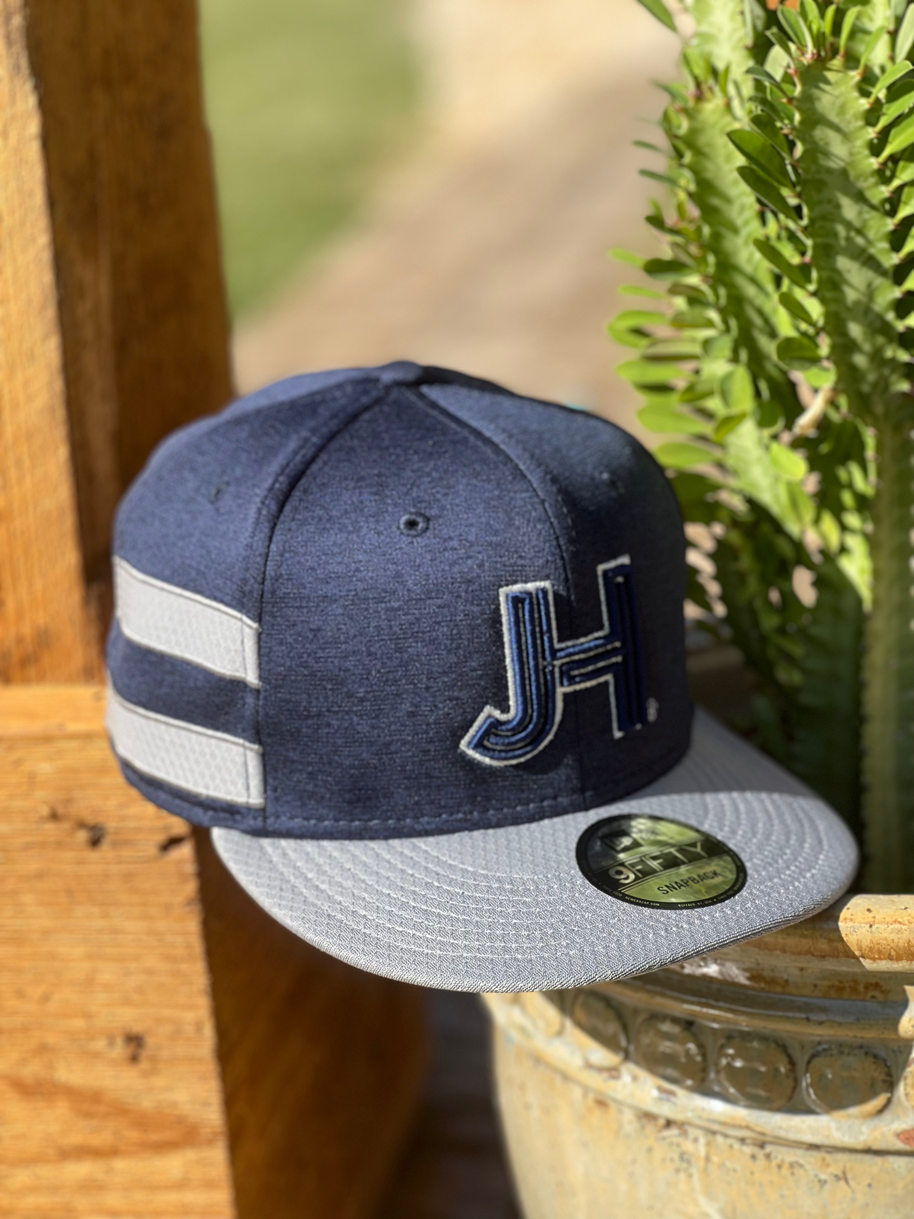 New 2022 Jobes Hats Trucker - All Navy/ JH 3D Navy silver outline (Vaqueros edition) - Jobes Hats