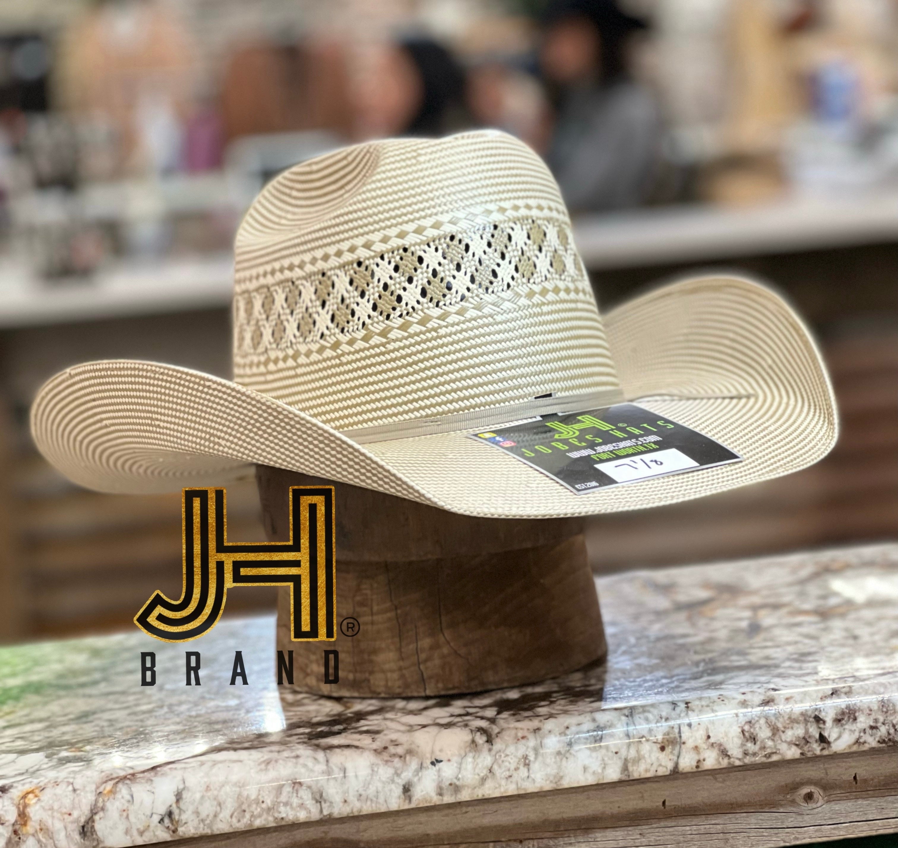 2022 Jobes Hats Straw Hat “Caramelo” 4”1/4 Brim (Comes open and flat) - Jobes Hats