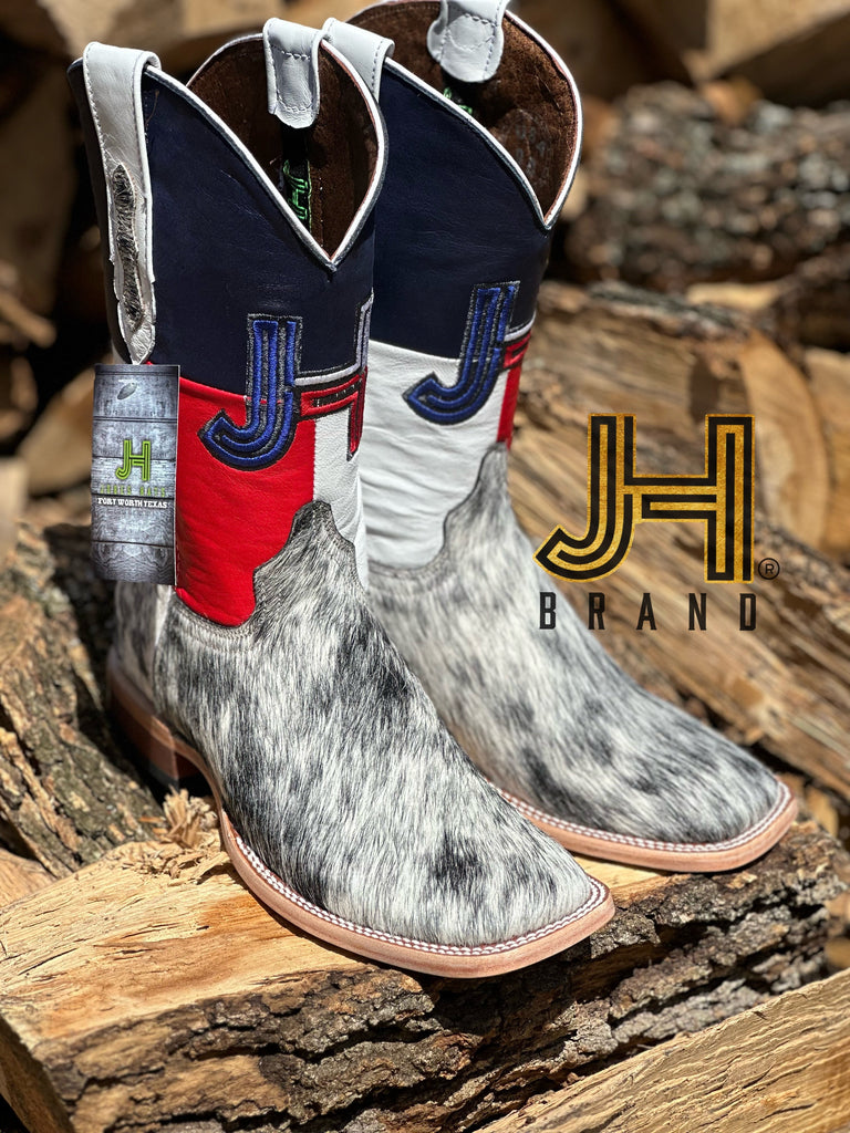 New 2023 Mens JH "Cowhide"  Square Toe Boots - Jobes Hats