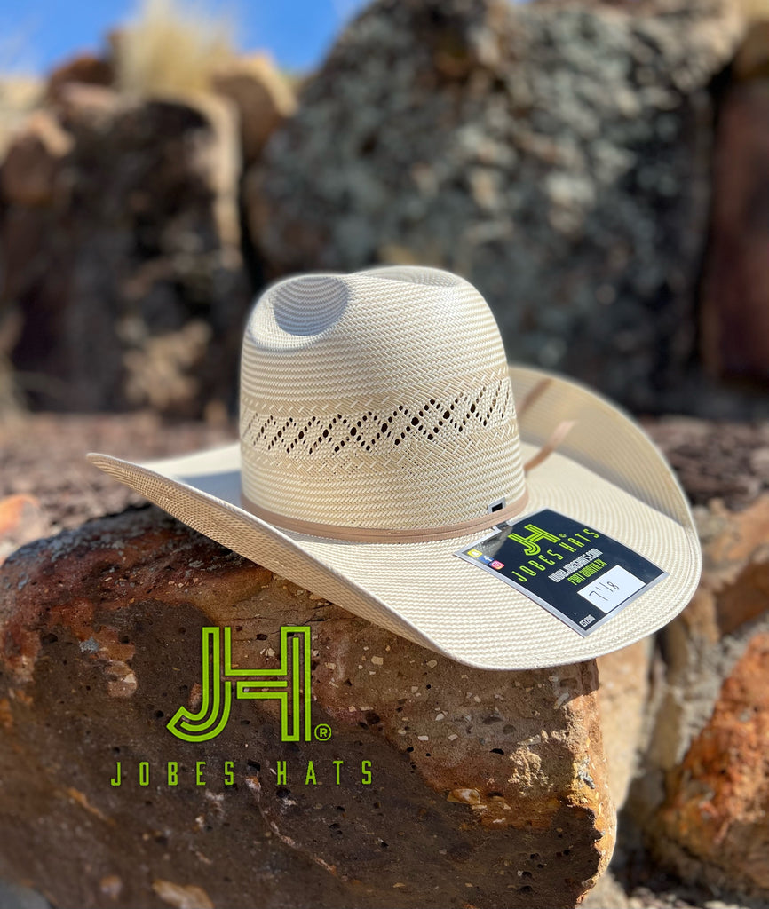 2022 Jobes Hats Straw Hat “Diamante” 4”1/4 Brim (Comes open and flat)