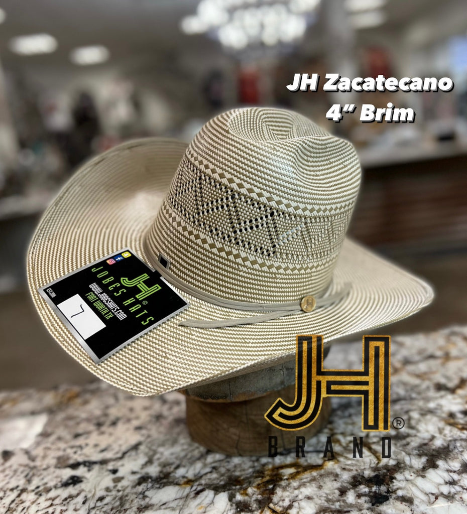 2022 Jobes Hats Straw Hat “Diamante” 4”1/4 Brim (Comes open and flat)