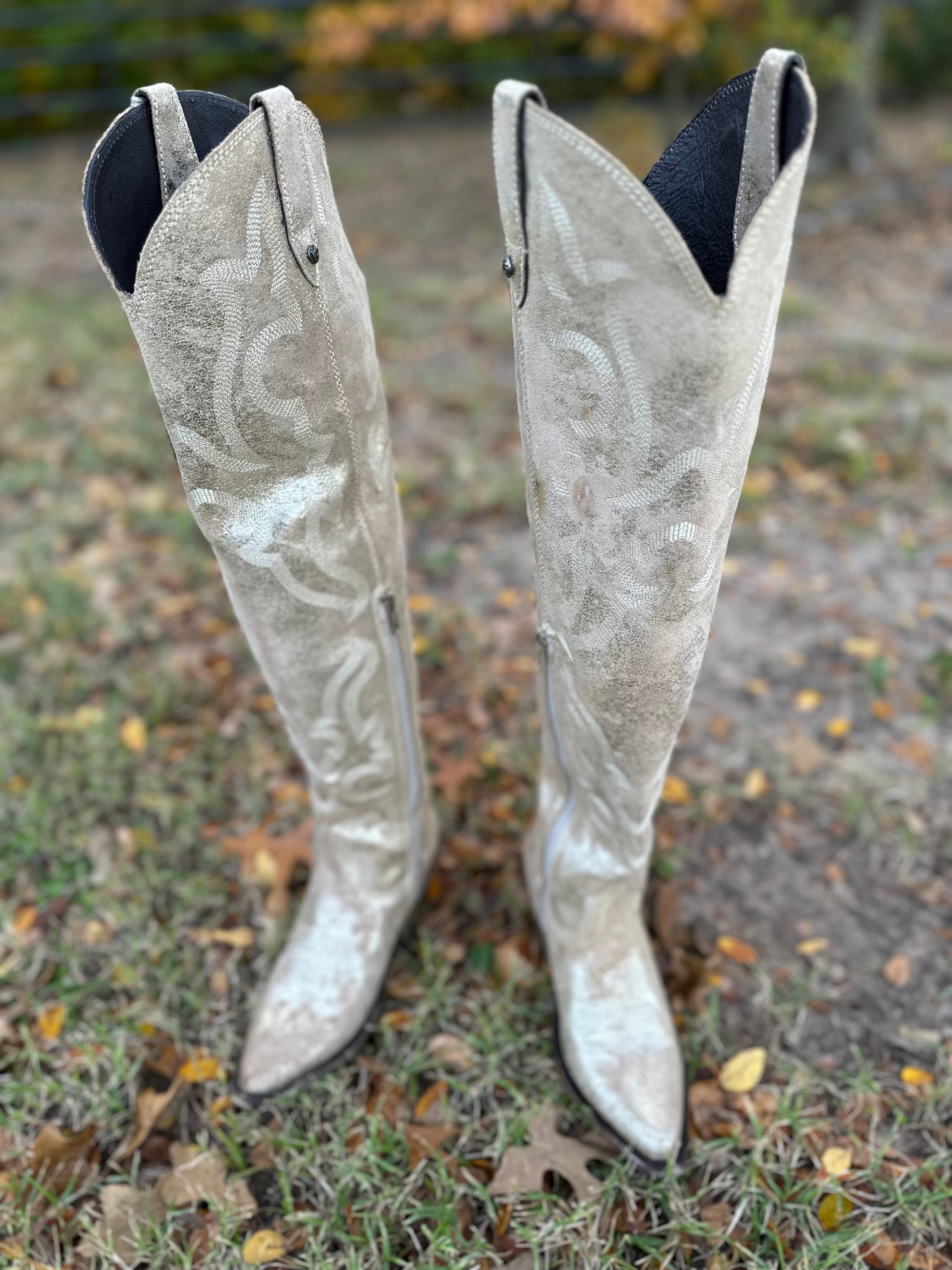 Liberty Black Gamuza Crack Oro Florentino-Womens Boots – Jobes