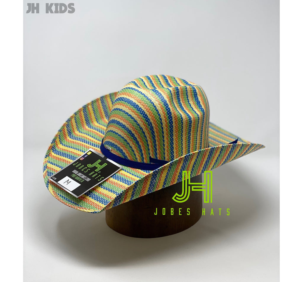 JH kids Straw hats- Rainbow - Jobes Hats