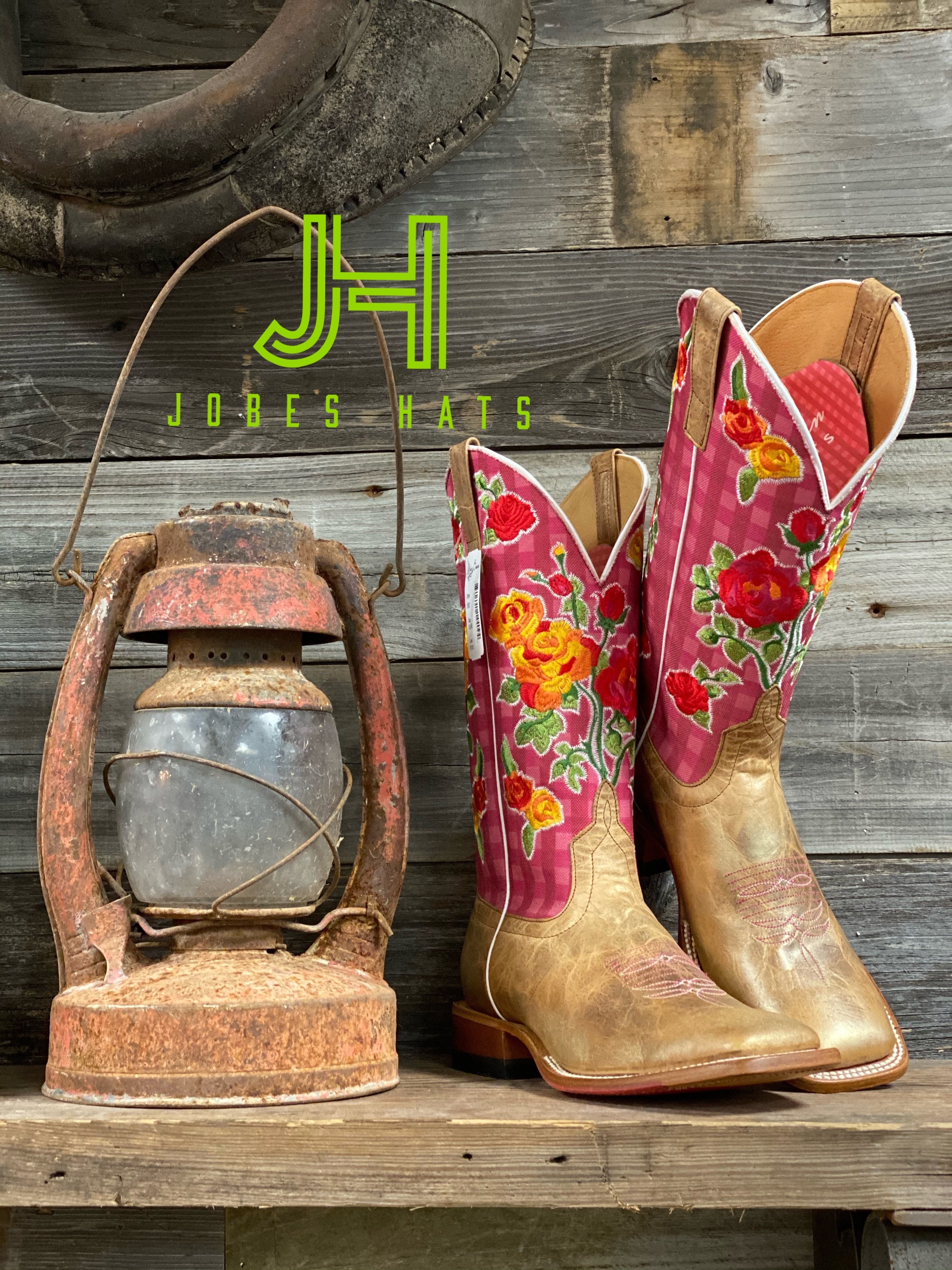 Ladies Macie Bean M9137 Metallic/Flowers  Boots - Jobes Hats