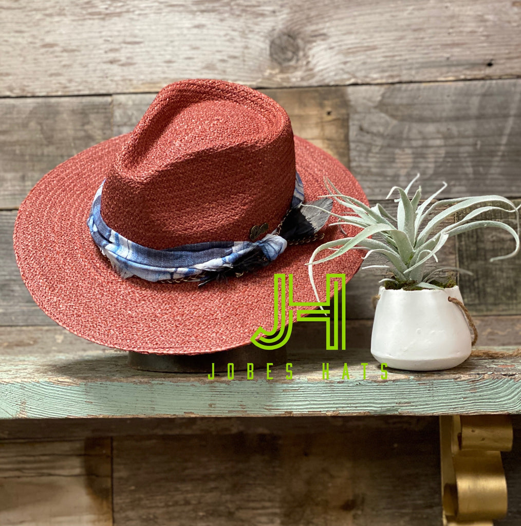 New 2020 “Jubilee Cherry” Fashion Hat 3”1/8 Brim (Soft Palm) - Jobes Hats