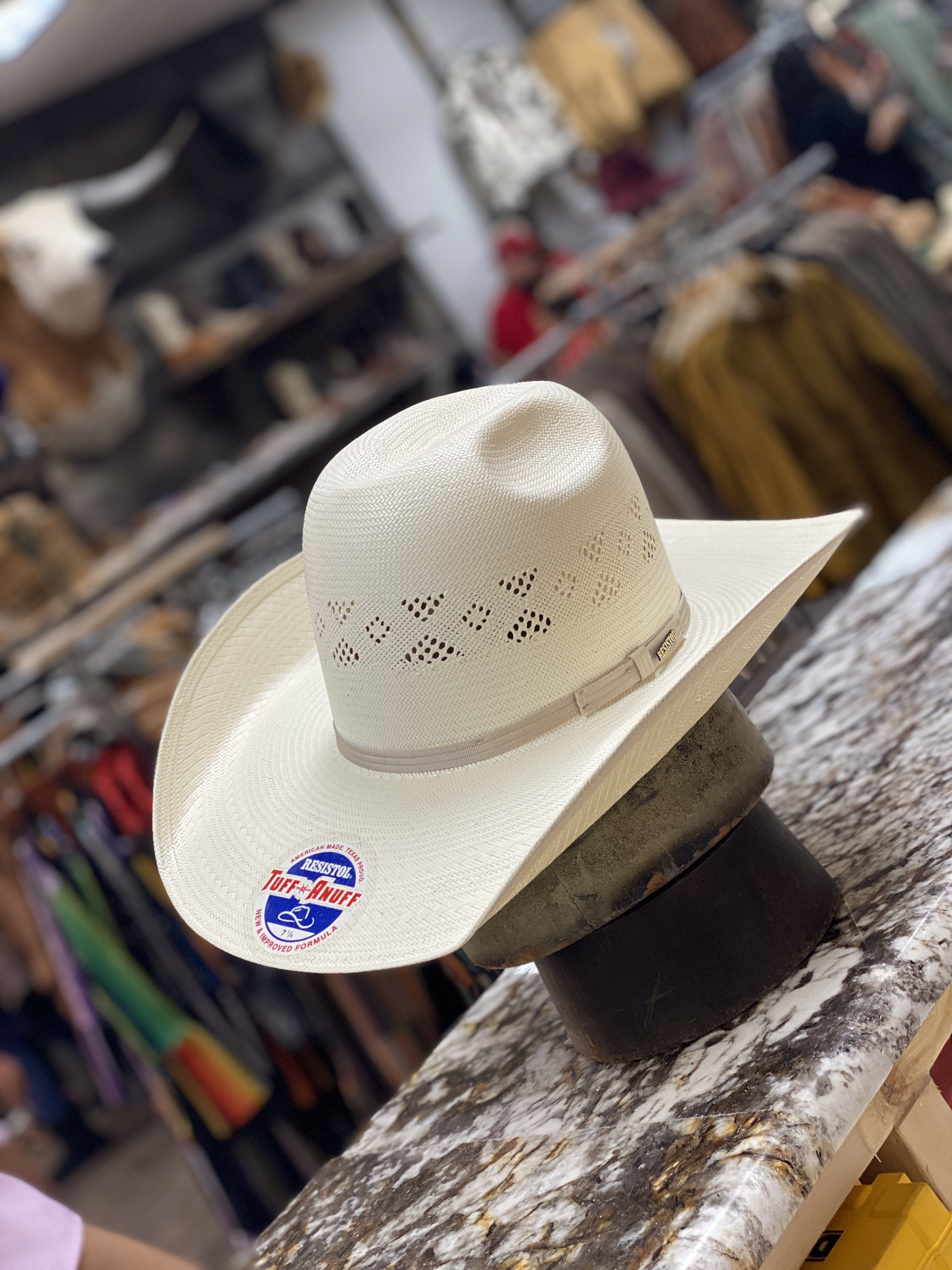 New 2020 Model Resistol Straw “Brantley ” 4”1/4 brim with DryLex Sweatband - Jobes Hats