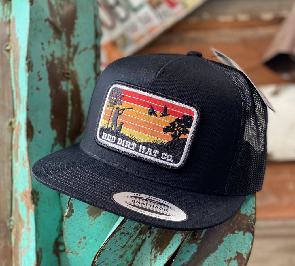 Red Dirt Hat Co. - All Black Flight patch - Jobes Hats