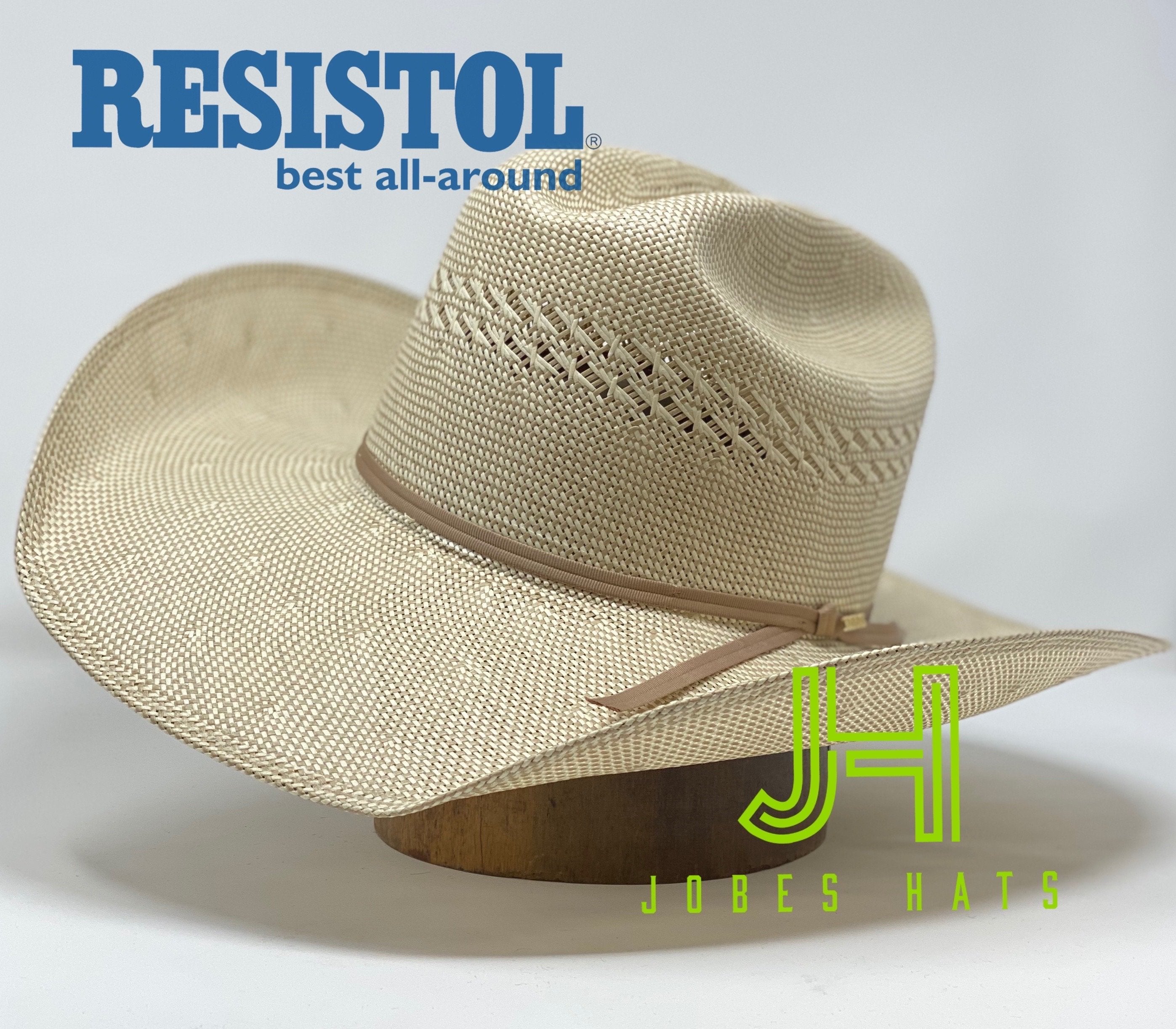 Resistol Straw 100X “Paramount” 4”1 brim (preshaped) - Jobes Hats